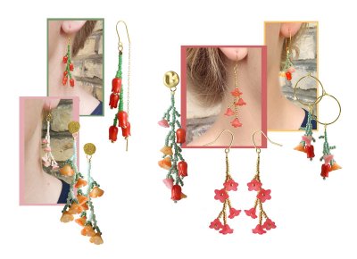 DIY | Earrings with Floral Garlands