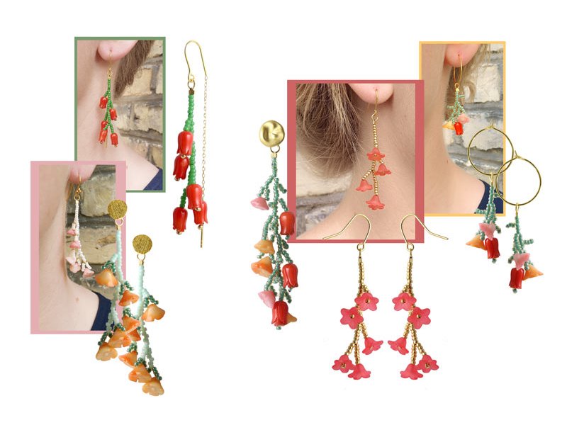 DIY | Earrings with Floral Garlands