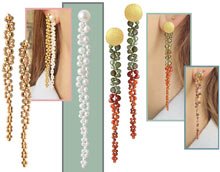 DIY Ohrringe mit Perlenranken