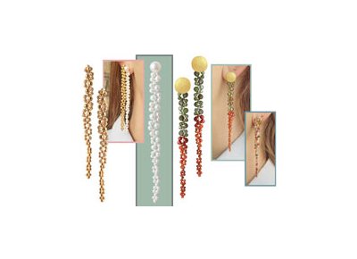 DIY | Earrings with Beaded Tendrils