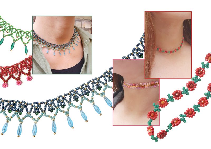 DIY | Chokers med seedbeads, lav selv halskæder med små perler