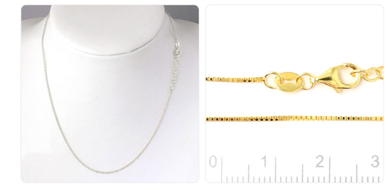 925 silver chains and bracelets for jewellery making