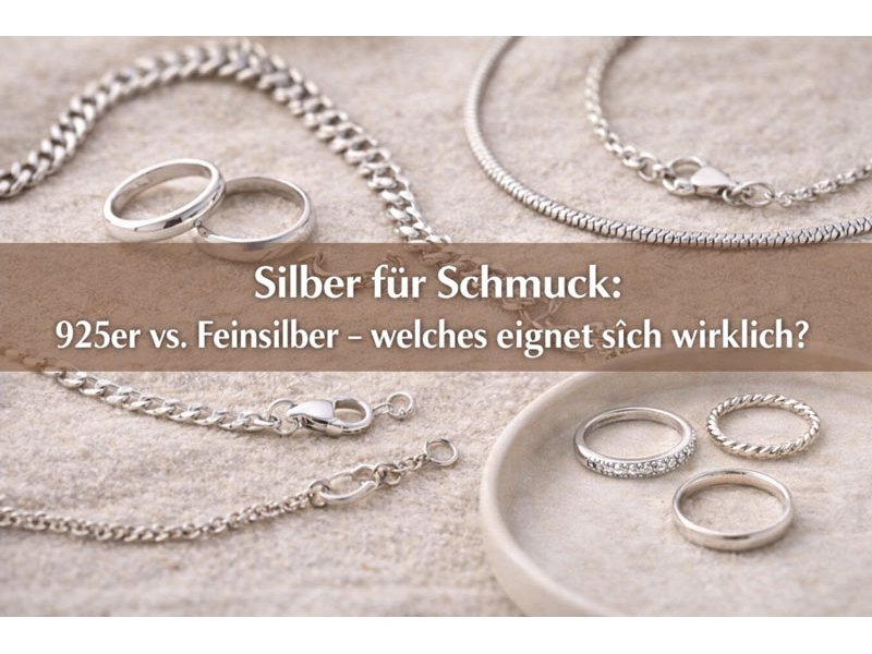 Silver for jewellery: 925 sterling silver vs. fine silver &ndash; which is really the best choice?
