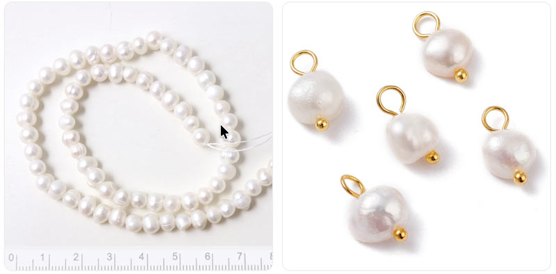 Weiße Süßwasserperlen 5–30 mm in verschiedenen Größen für DIY-Schmuck, Perlenketten und Statement-Designs