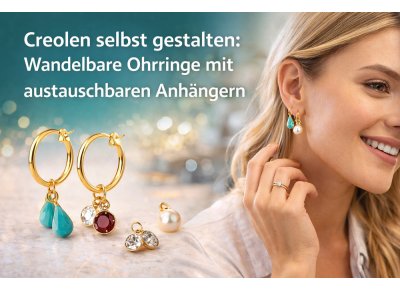 Creolen selbst gestalten: Wandelbare Ohrringe mit austauschbaren Anh�ngern