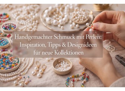 Handgemachter Schmuck mit Perlen