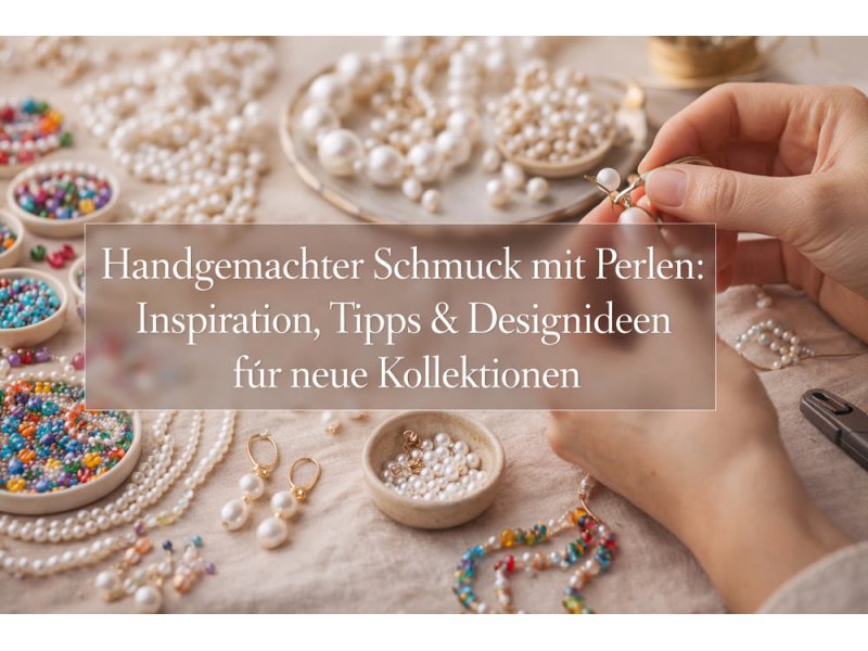 Handgemachter Schmuck mit Perlen
