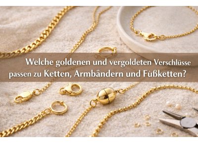 Hvilke guld- og forgyldte l�se passer til halsk�der, armb�nd og ankelk�der?