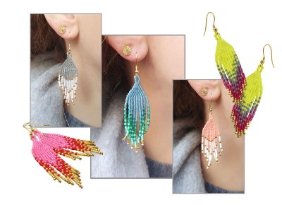 DIY | Ohrringe mit Fransen