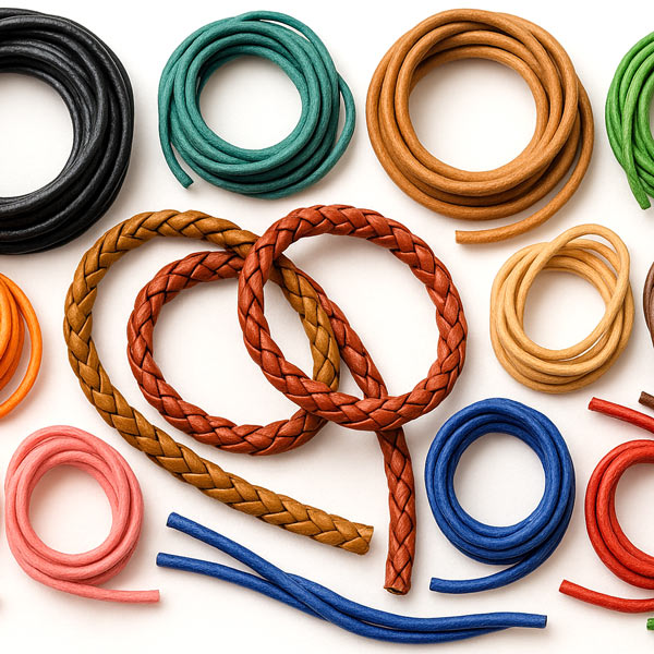 B�nder aus Leder und Baumwolle