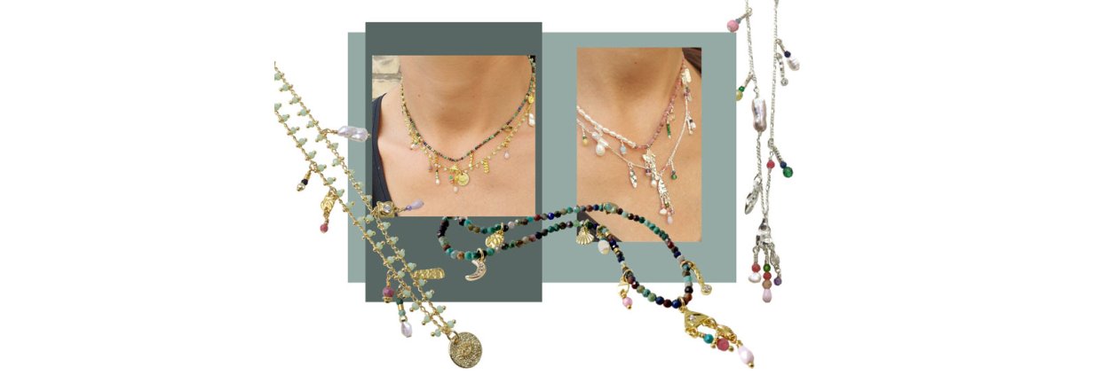 DIY | Necklaces with mini pendants 