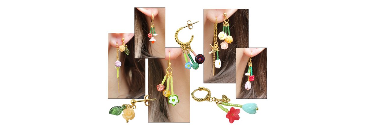 DIY | Earrings with Small Flowers