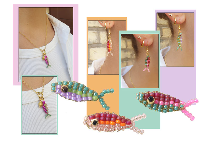 DIY-Perlenfisch aus kleinen Perlen