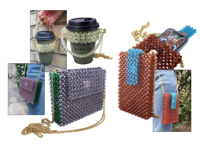 Beaded Bags with Crystals