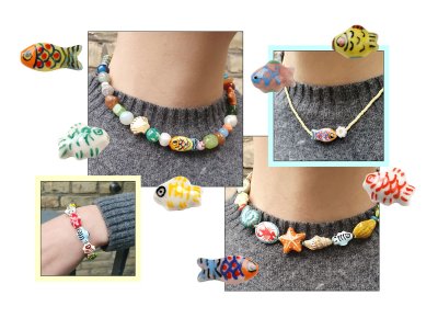 DIY | Halsk�der med glade Keramikperler