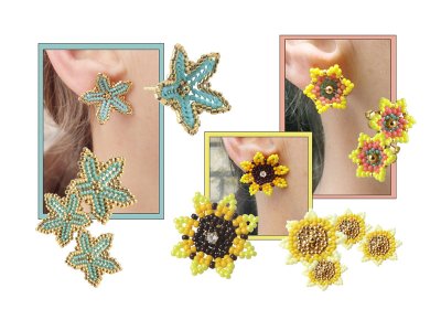 DIY | Ohrringe mit Sommerblumen