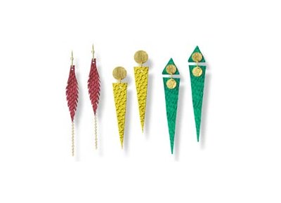 DIY fish skin earrings