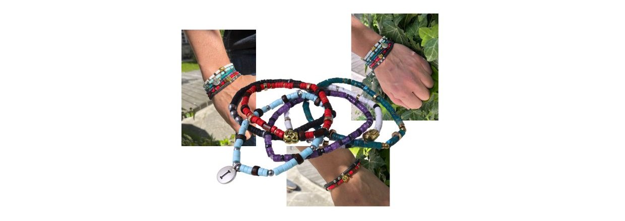 DIY | Men's Bracelets with Heishi Beads