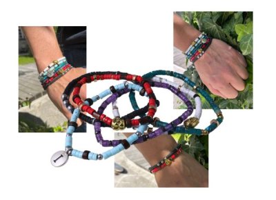 DIY | Men's Bracelets with Heishi Beads