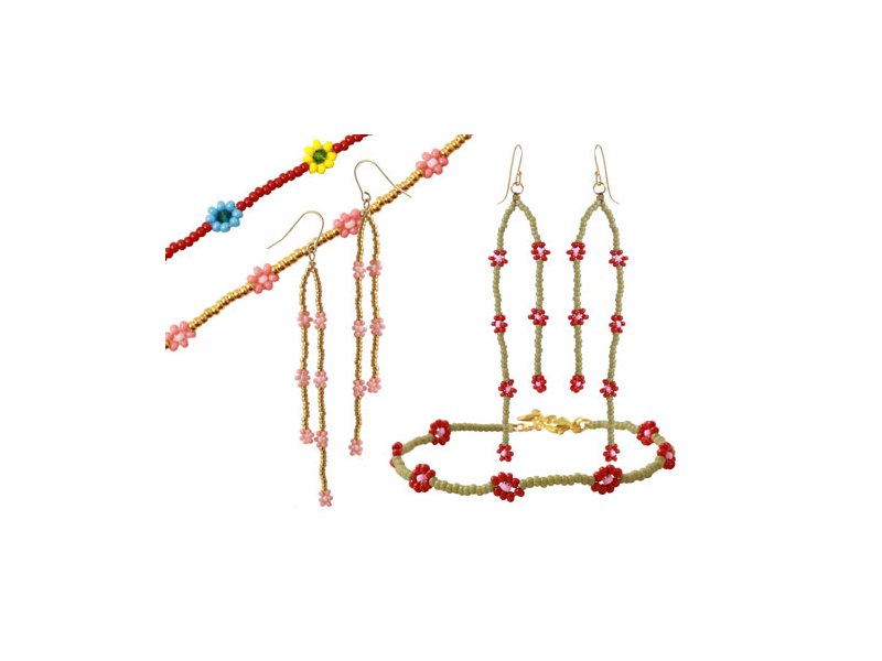 DIY | Die Daisy-Chain-Technik � Schmuck mit Bl�mchen