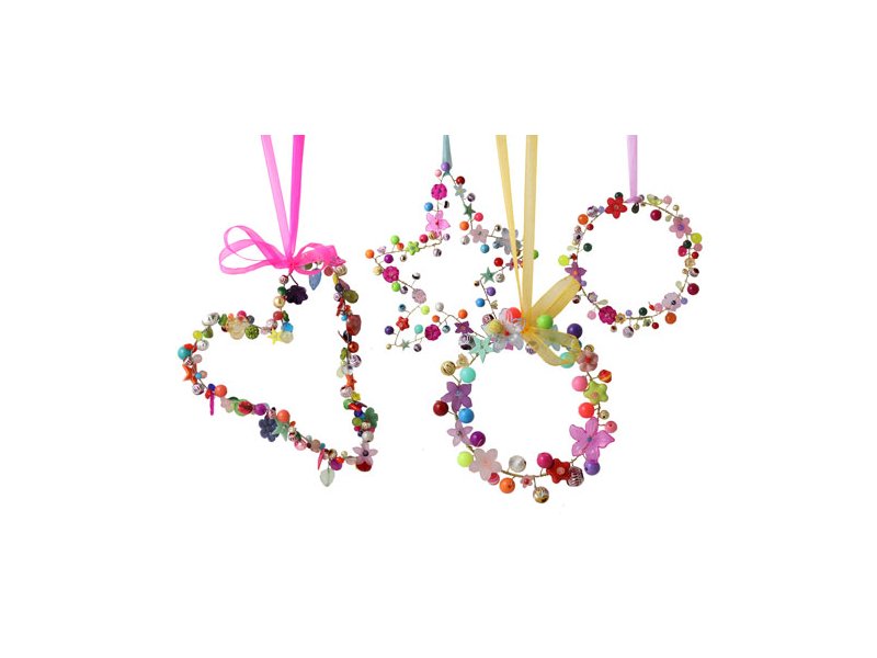 DIY | Weihnachts-schmuck mit Perlen und Blumen