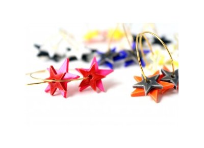 DIY Ceramics stars  Make your own delicate earrings.