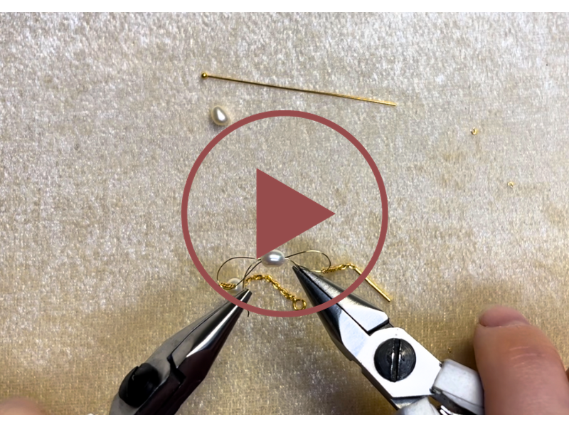 Schmucktechnik: Perlenverbindungen ohne sichtbare Windungen