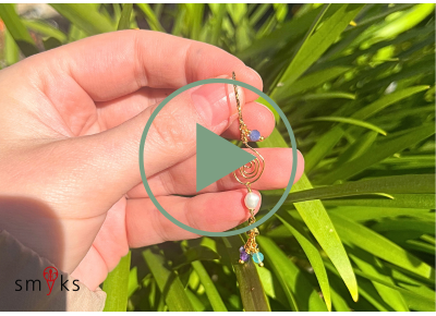 DIY - Ohrringe mit handgemachten Zwischenstcken Teil 1 (Ohrring 1)