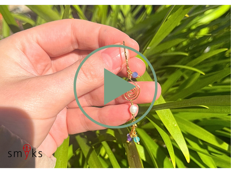 DIY - Earrings with handmade spacers part 1 (earring 1)