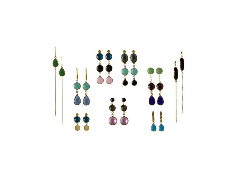 DIY | Earrings with glass charms