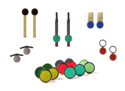 DIY | Earrings with enamel circles