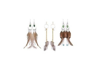 DIY | Earrings with Feathers