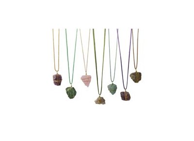 DIY | Necklaces with rough semi-precious stones