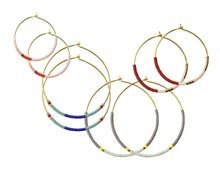 DIY | Delica hoop earrings