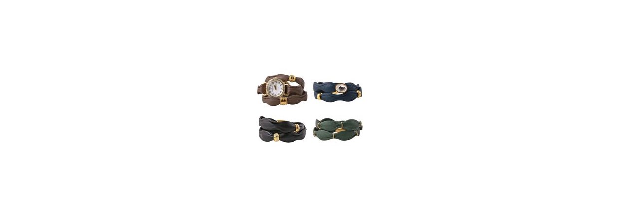 DIY | Bracelets with wavy leather cord