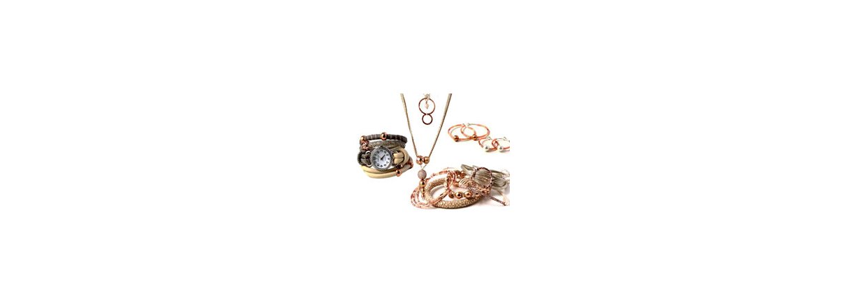 DIY Smykker i rose-gold og kobberfarver.