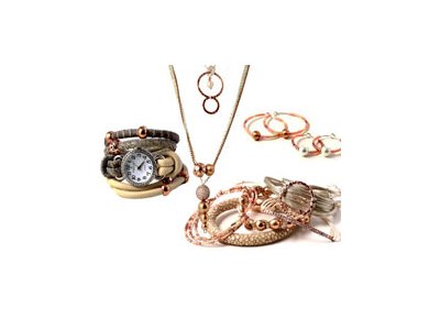 DIY rose gold and cobber jewellery