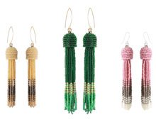 DIY | Tassel earrings with seed beads