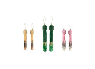 DIY | Tassel earrings with seed beads