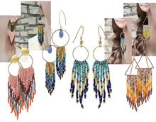 DIY | Earrings with Delica fringes