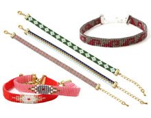 Woven beaded bracelets | DIY