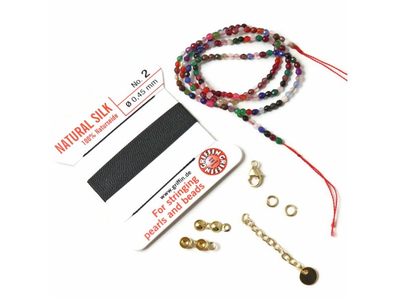 DIY halsk�de med perletr�d af silke