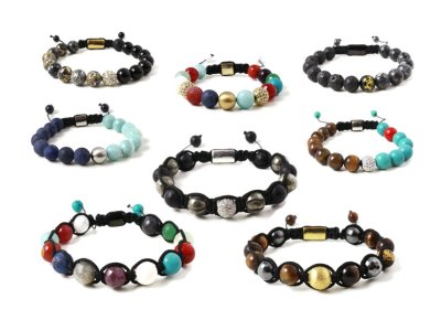 DIY | Men’s bracelets with semi-precious stones