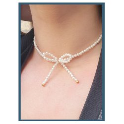 Shell pearl, complete strand, round, white, 3mm, ca. 120 pcs.