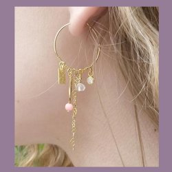 Kleine Herzkette, vergoldetes Silber, Ma&szlig;e der Kettenglieder 2,5x4x0,4mm, 50 cm