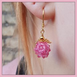 Preciosa, Kristall, Perle, rosa, Doppelkegel, 4mm, 10 St&uuml;ck