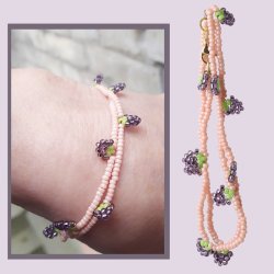 Miyuki seed bead, gl&auml;nzend Lachsfarben, opak, Gr&ouml;&szlig;e #11, 2x1,5 mm, 12g, ca. 1200 stk