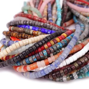 Heishi stone beads