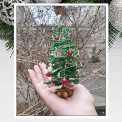 Glas Seed bead, dunkelgr�n, durchsichtig, 2x1,5 mm, 1900 Stk.