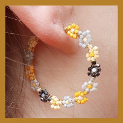 Delica seed beads, Glasperlen, Mix37, Retro1, 6-Farben, Gr&ouml;&szlig;e #11, 5,2g